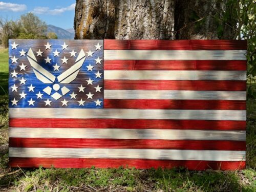 American Flag - Red, White and Blue - Air Force