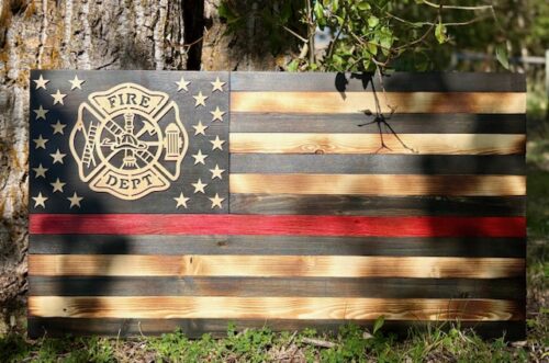 American Flag - Red Line