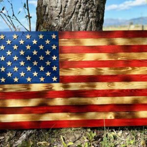 American Flag - Old Glory, on Wood.